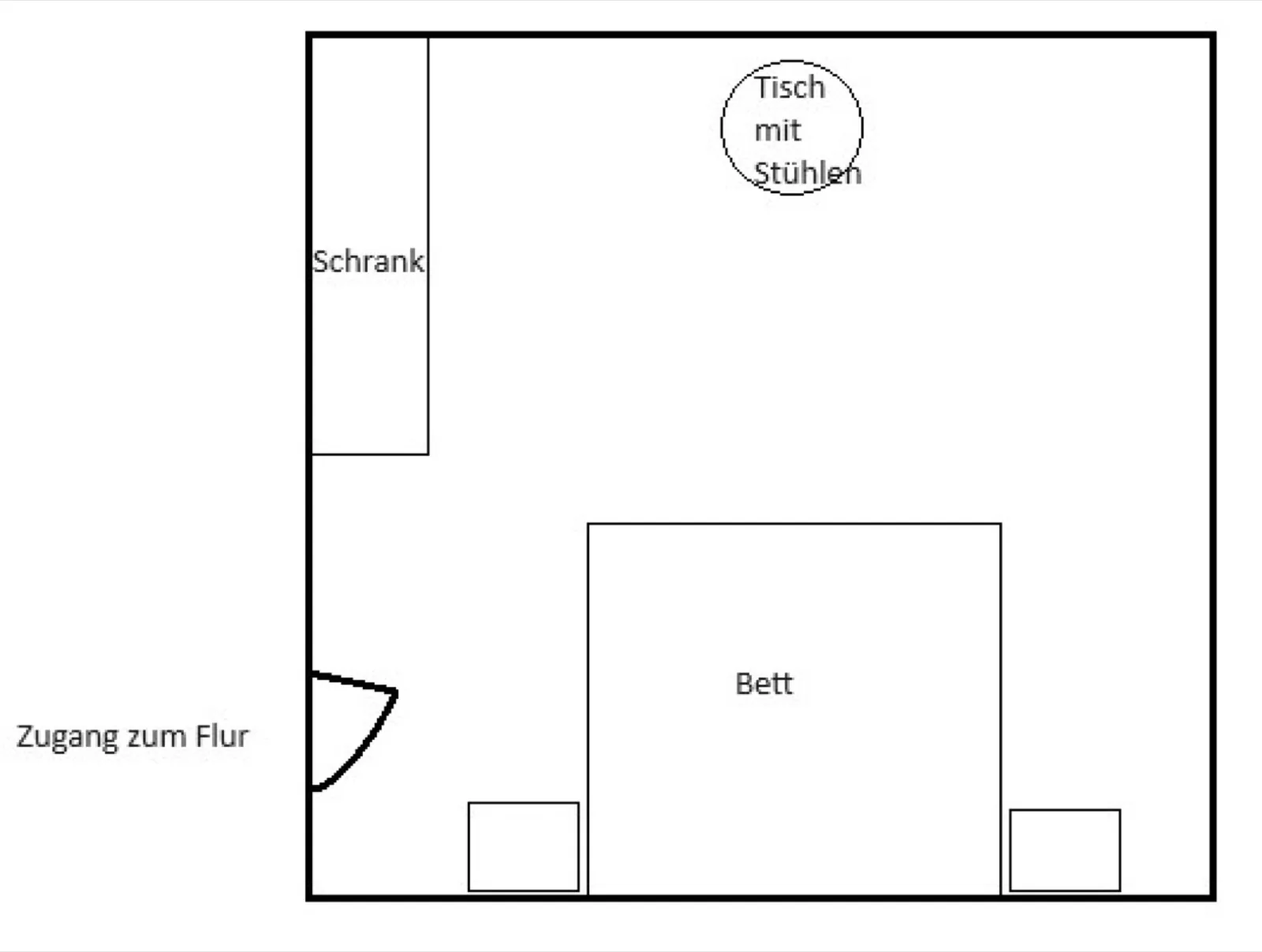 Grundriss Zimmer 3